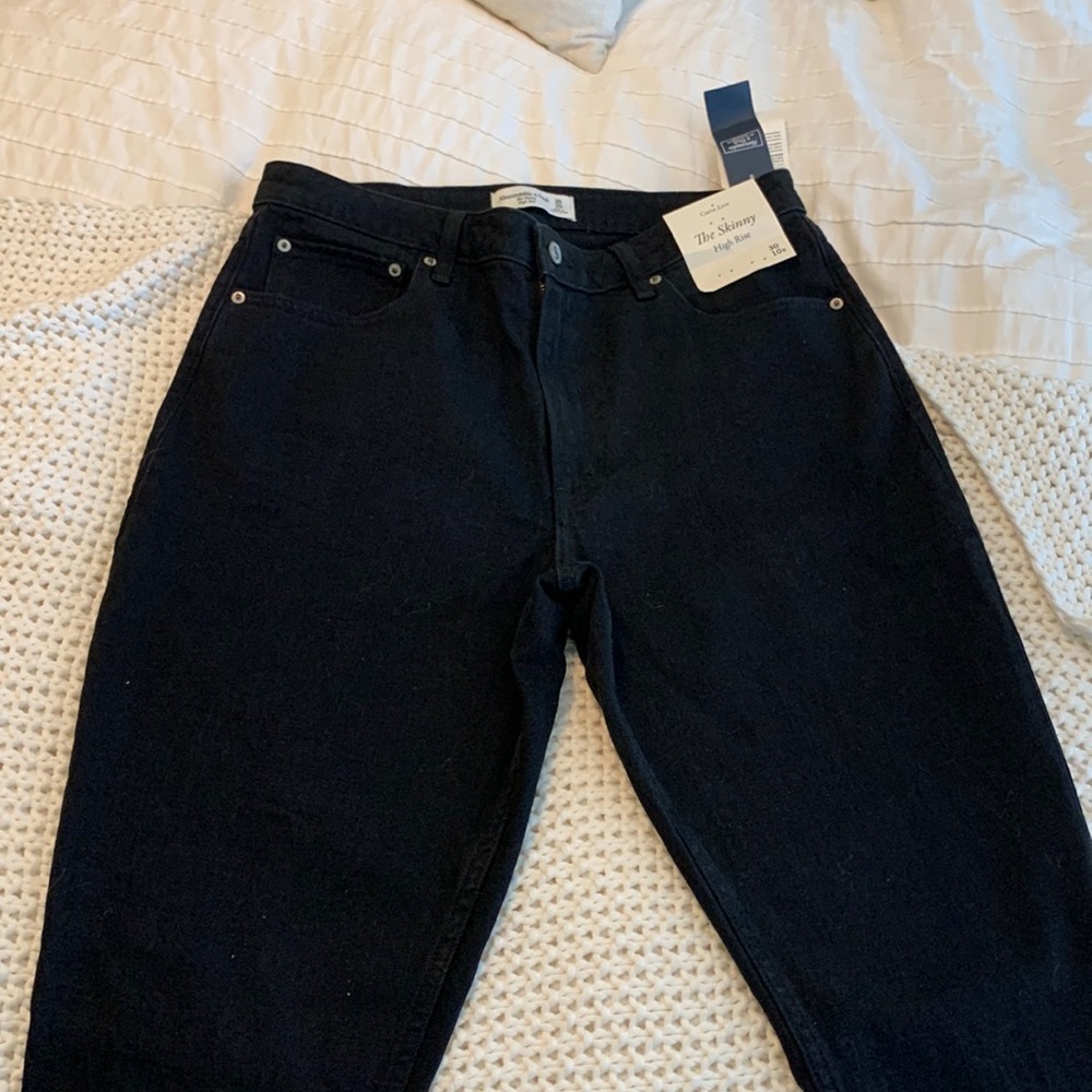 NWT Abercrombie Curve Love Black Skinny Jeans 30R/10